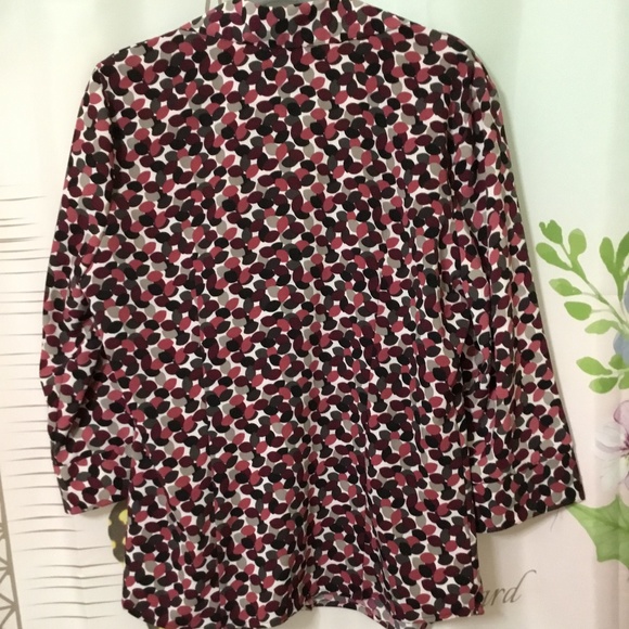 Fred David, Multicolor Blouse with V-Neck Size-XL - Picture 8 of 9